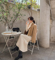 リブニット美シルエットロングワンピース - select store mirror meリブニット美シルエットロングワンピースmirror meselect store mirror meフリーサイズ
