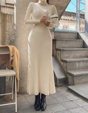 リブニット美シルエットロングワンピース - select store mirror meリブニット美シルエットロングワンピースmirror meselect store mirror meフリーサイズ