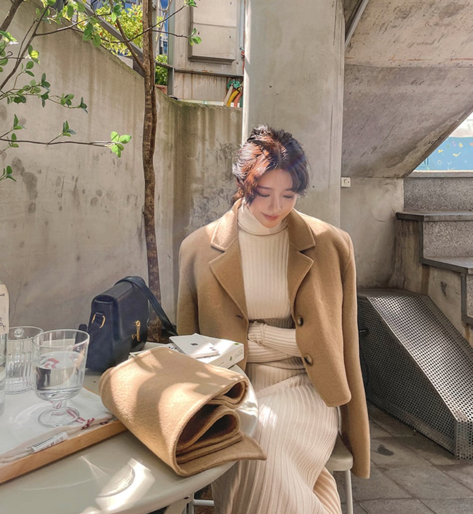 リブニット美シルエットロングワンピース - select store mirror meリブニット美シルエットロングワンピースmirror meselect store mirror meフリーサイズ