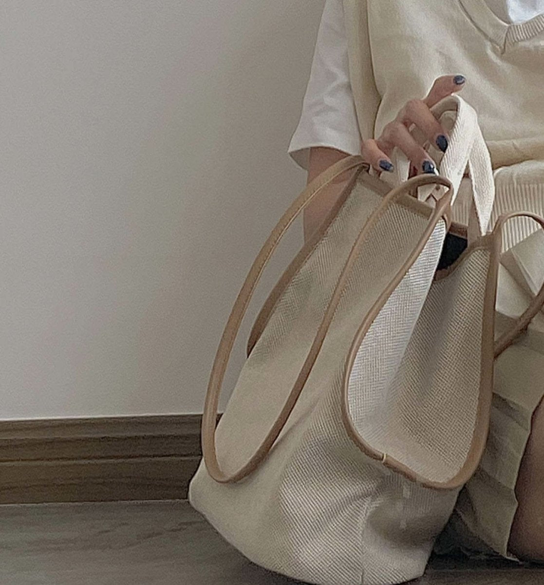 ＜お買い物バッグにもおすすめ＞キャンバス生地ナチュラルビッグショルダートートバッグ - select store mirror me＜お買い物バッグにもおすすめ＞キャンバス生地ナチュラルビッグショルダートートバッグmirror meselect store mirror meフリーサイズ