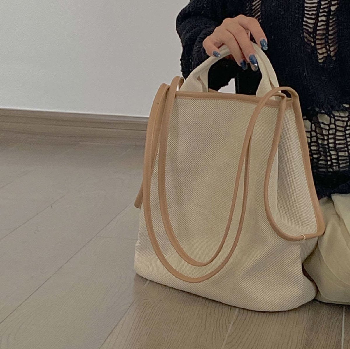 ＜お買い物バッグにもおすすめ＞キャンバス生地ナチュラルビッグショルダートートバッグ - select store mirror me＜お買い物バッグにもおすすめ＞キャンバス生地ナチュラルビッグショルダートートバッグmirror meselect store mirror meフリーサイズ