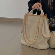 ＜お買い物バッグにもおすすめ＞キャンバス生地ナチュラルビッグショルダートートバッグ - select store mirror me＜お買い物バッグにもおすすめ＞キャンバス生地ナチュラルビッグショルダートートバッグmirror meselect store mirror meフリーサイズ