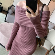 【動画あり】くすみピンクオフショルダーニットタイトワンピース - select store mirror me【動画あり】くすみピンクオフショルダーニットタイトワンピースmirror meselect store mirror meフリーサイズ