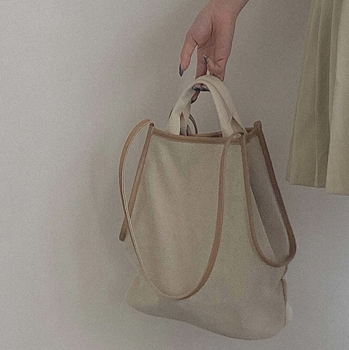 ＜お買い物バッグにもおすすめ＞キャンバス生地ナチュラルビッグショルダートートバッグ - select store mirror me＜お買い物バッグにもおすすめ＞キャンバス生地ナチュラルビッグショルダートートバッグmirror meselect store mirror meフリーサイズ