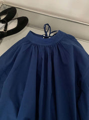 【動画あり】モックネックネイビーシャツワンピース - select store mirror me【動画あり】モックネックネイビーシャツワンピースmirror meselect store mirror meフリーサイズ