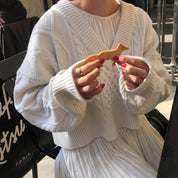ミックスデザインニット＆ワンピースセットアップ - select store mirror meミックスデザインニット＆ワンピースセットアップmirror meselect store mirror meフリーサイズ