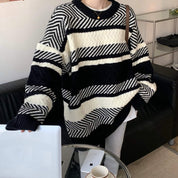 【動画あり】ボーダーミックスデザインルーズニット - select store mirror me【動画あり】ボーダーミックスデザインルーズニットmirror meselect store mirror meフリーサイズ