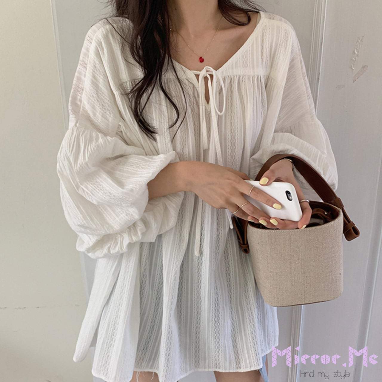〈インスタグラマー様ご愛用〉【動画あり】ドロップショルダーデザインスリーブトップス - select store mirror me〈インスタグラマー様ご愛用〉【動画あり】ドロップショルダーデザインスリーブトップスmirror meselect store mirror meフリーサイズ
