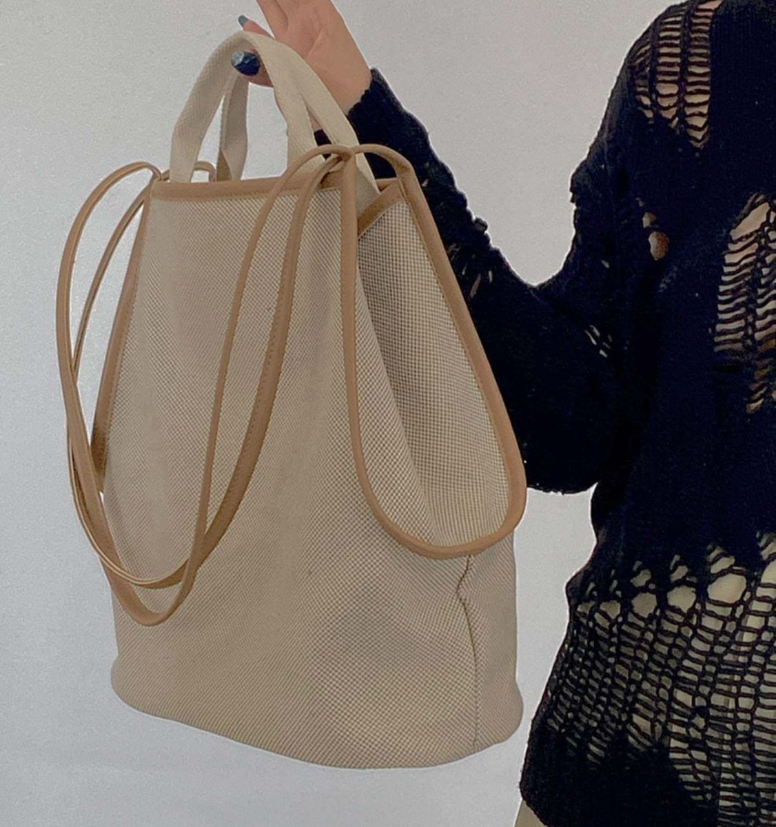 ＜お買い物バッグにもおすすめ＞キャンバス生地ナチュラルビッグショルダートートバッグ - select store mirror me＜お買い物バッグにもおすすめ＞キャンバス生地ナチュラルビッグショルダートートバッグmirror meselect store mirror meフリーサイズ