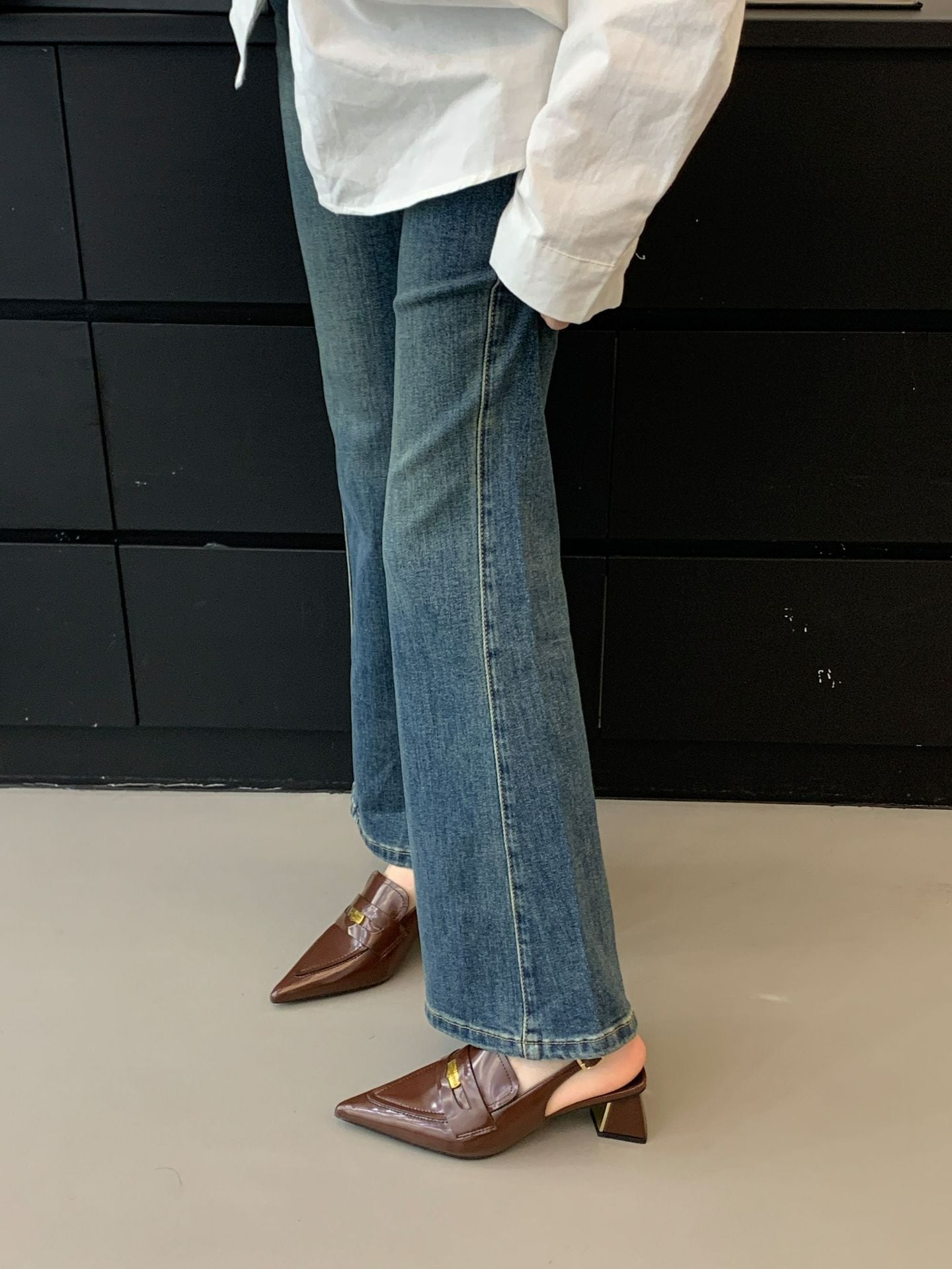 PARISシンプルデザインミュール　２色展開 - select store mirror mePARISシンプルデザインミュール　２色展開205740753mirror meselect store mirror me205740752ホワイト22cm