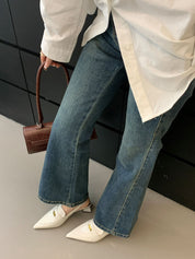 PARISシンプルデザインミュール　２色展開 - select store mirror mePARISシンプルデザインミュール　２色展開205740753mirror meselect store mirror me205740752ホワイト22cm