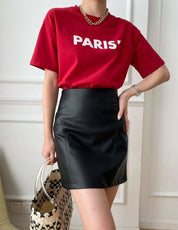 【動画あり】PARISロゴデザインTシャツ　３色展開 - select store mirror me【動画あり】PARISロゴデザインTシャツ　３色展開208526105mirror meselect store mirror me208526105ホワイト