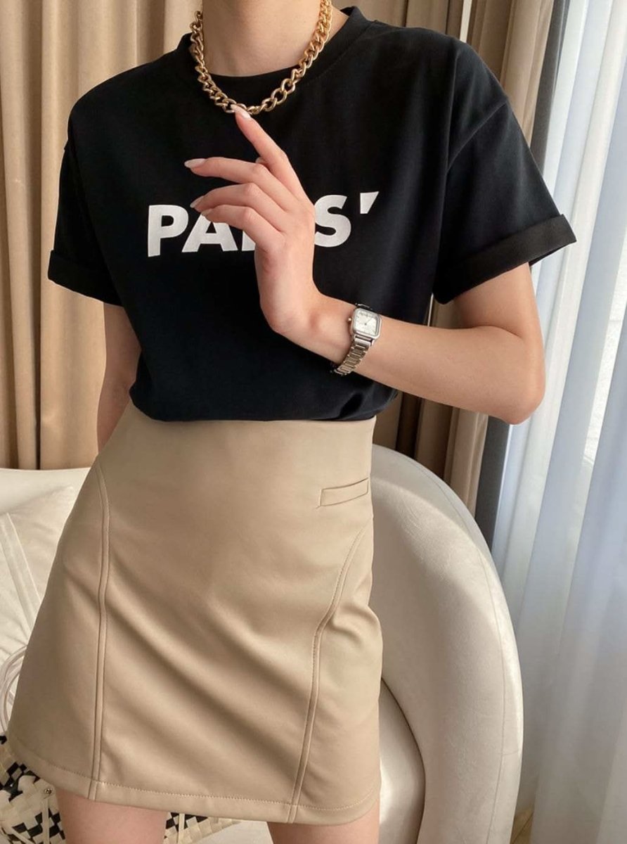 【動画あり】PARISロゴデザインTシャツ　３色展開 - select store mirror me【動画あり】PARISロゴデザインTシャツ　３色展開208526105mirror meselect store mirror me208526105ホワイト