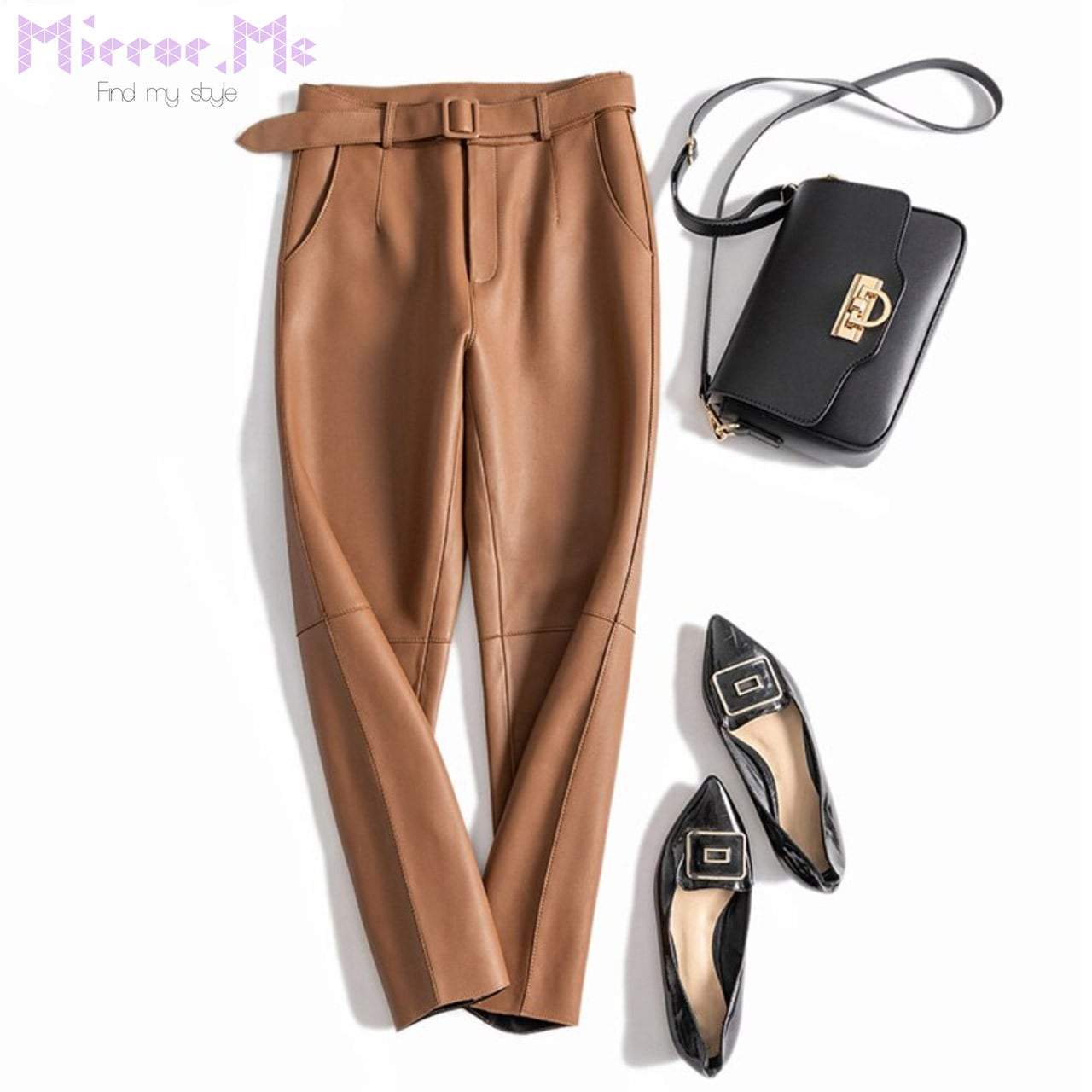 【サイズ展開豊富】【動画あり】高品質PUレザーウエストベルト付きパンツ　２色展開 - select store mirror me【サイズ展開豊富】【動画あり】高品質PUレザーウエストベルト付きパンツ　２色展開80307394mirror meselect store mirror me80307394キャメル S