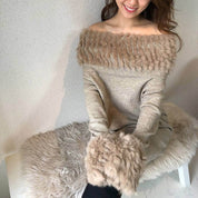 ＜ベージュSサイズ１点即納＞【動画あり】ラビットファーオフショルワンピース ２色展開 - select store mirror me＜ベージュSサイズ１点即納＞【動画あり】ラビットファーオフショルワンピース ２色展開52692785mirror meselect store mirror me52692785【即納】ベージュ×S