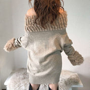 ＜ベージュSサイズ１点即納＞【動画あり】ラビットファーオフショルワンピース ２色展開 - select store mirror me＜ベージュSサイズ１点即納＞【動画あり】ラビットファーオフショルワンピース ２色展開52692785mirror meselect store mirror me52692785【即納】ベージュ×S