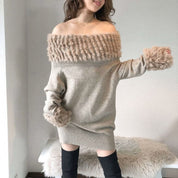 ＜ベージュSサイズ１点即納＞【動画あり】ラビットファーオフショルワンピース ２色展開 - select store mirror me＜ベージュSサイズ１点即納＞【動画あり】ラビットファーオフショルワンピース ２色展開52692785mirror meselect store mirror me52692785【即納】ベージュ×S