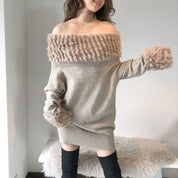 ＜ベージュSサイズ１点即納＞【動画あり】ラビットファーオフショルワンピース ２色展開 - select store mirror me＜ベージュSサイズ１点即納＞【動画あり】ラビットファーオフショルワンピース ２色展開52692785mirror meselect store mirror me52692785【即納】ベージュ×S