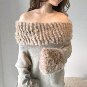 ＜ベージュSサイズ１点即納＞【動画あり】ラビットファーオフショルワンピース ２色展開 - select store mirror me＜ベージュSサイズ１点即納＞【動画あり】ラビットファーオフショルワンピース ２色展開52692785mirror meselect store mirror me52692785【即納】ベージュ×S