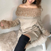 ＜ベージュSサイズ１点即納＞【動画あり】ラビットファーオフショルワンピース ２色展開 - select store mirror me＜ベージュSサイズ１点即納＞【動画あり】ラビットファーオフショルワンピース ２色展開52692785mirror meselect store mirror me52692785【即納】ベージュ×S