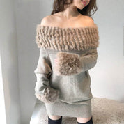 ＜ベージュSサイズ１点即納＞【動画あり】ラビットファーオフショルワンピース ２色展開 - select store mirror me＜ベージュSサイズ１点即納＞【動画あり】ラビットファーオフショルワンピース ２色展開52692785mirror meselect store mirror me52692785【即納】ベージュ×S