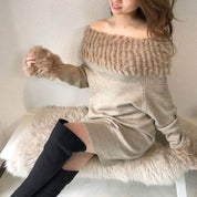 ＜ベージュSサイズ１点即納＞【動画あり】ラビットファーオフショルワンピース ２色展開 - select store mirror me＜ベージュSサイズ１点即納＞【動画あり】ラビットファーオフショルワンピース ２色展開52692785mirror meselect store mirror me52692785【即納】ベージュ×S