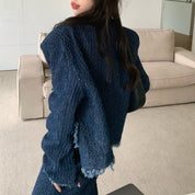 ＜Sサイズ１点即納＞＜ラミカ様ご愛用＞デニムフリンジノーカラージャケットセットアップ - select store mirror me＜Sサイズ１点即納＞＜ラミカ様ご愛用＞デニムフリンジノーカラージャケットセットアップ201627114mirror meselect store mirror me201627114【即納】S