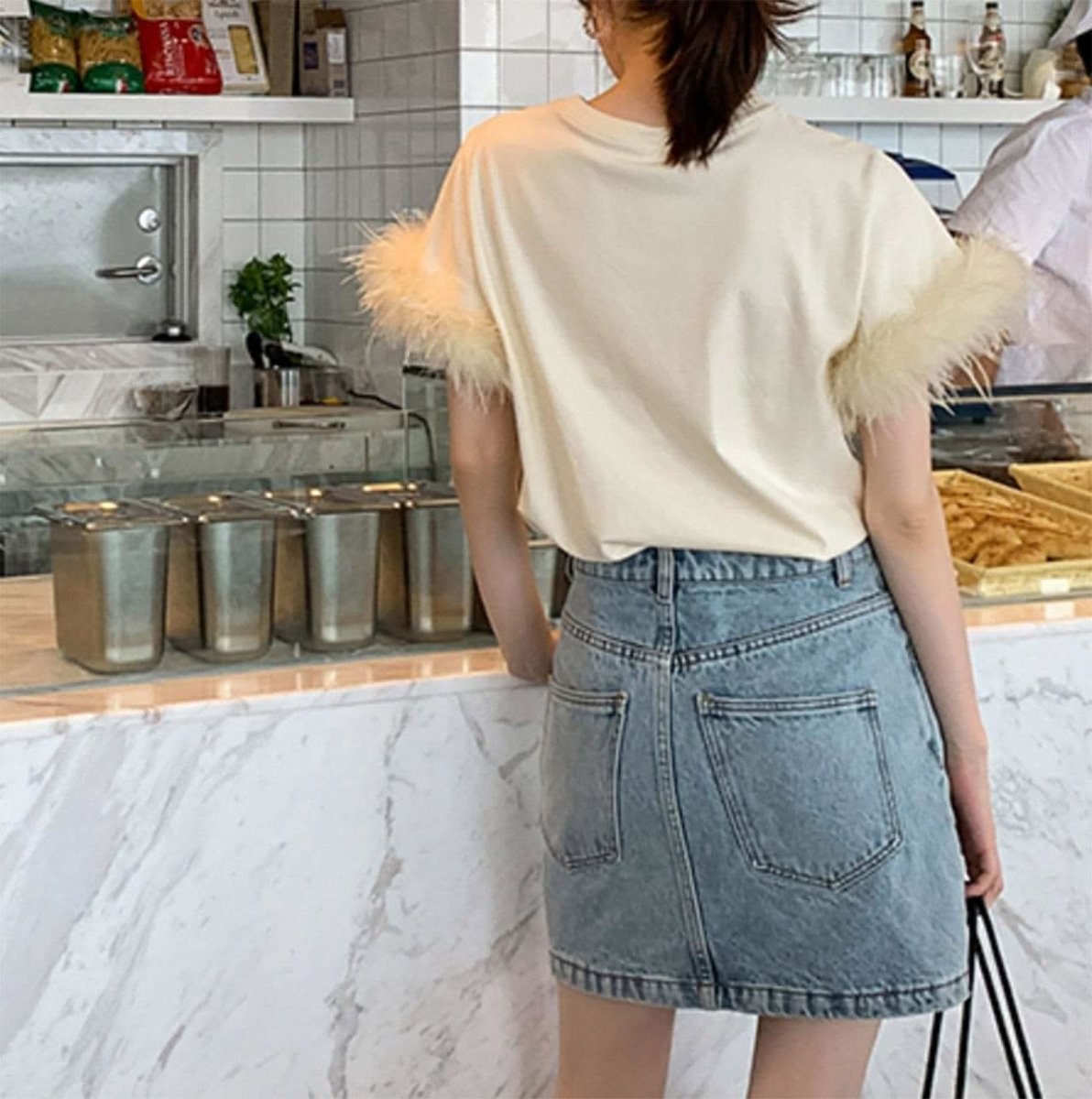 ＜Ｓサイズ１点即納＞【動画あり】ふんわり袖フェザー半袖コットントップス - select store mirror me＜Ｓサイズ１点即納＞【動画あり】ふんわり袖フェザー半袖コットントップス73804354mirror meselect store mirror me73804354【即納】S