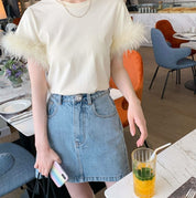＜Ｓサイズ１点即納＞【動画あり】ふんわり袖フェザー半袖コットントップス - select store mirror me＜Ｓサイズ１点即納＞【動画あり】ふんわり袖フェザー半袖コットントップス73804354mirror meselect store mirror me73804354【即納】S
