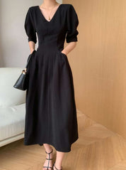 ＜Sサイズ１点即納＞【動画あり】美ラインVネックシックブラックワンピース - select store mirror me＜Sサイズ１点即納＞【動画あり】美ラインVネックシックブラックワンピース179539039mirror meselect store mirror me179539039【即納】S