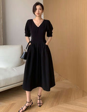 ＜Sサイズ１点即納＞【動画あり】美ラインVネックシックブラックワンピース - select store mirror me＜Sサイズ１点即納＞【動画あり】美ラインVネックシックブラックワンピース179539039mirror meselect store mirror me179539039【即納】S