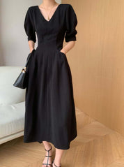 ＜Sサイズ１点即納＞【動画あり】美ラインVネックシックブラックワンピース - select store mirror me＜Sサイズ１点即納＞【動画あり】美ラインVネックシックブラックワンピース179539039mirror meselect store mirror me179539039【即納】S