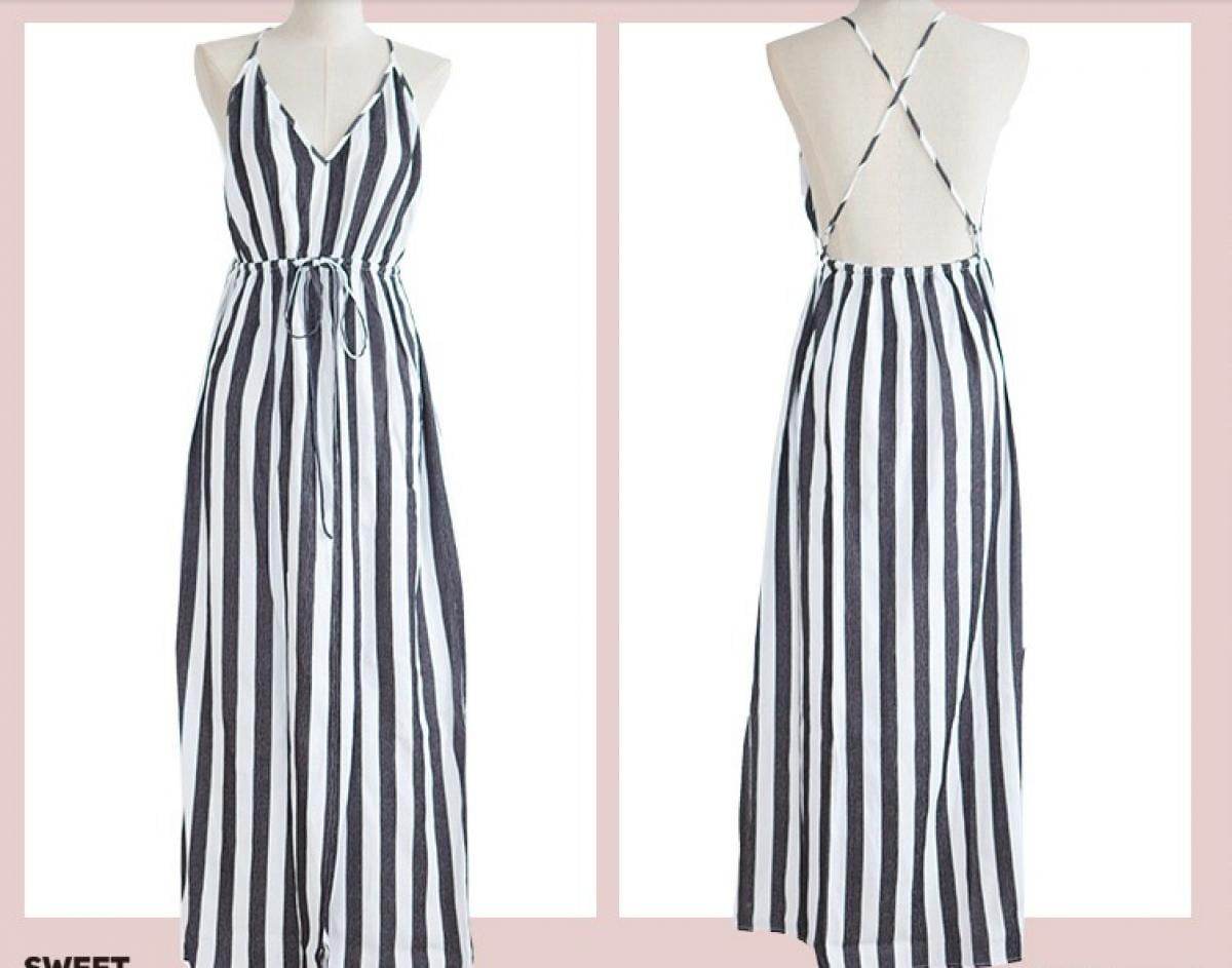 ＜Sサイズ２点即納＞【動画あり】ストライプバックオープンワンピース - select store mirror me＜Sサイズ２点即納＞【動画あり】ストライプバックオープンワンピース52693213mirror meselect store mirror me52693213【即納】S