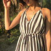 ＜Sサイズ２点即納＞【動画あり】ストライプバックオープンワンピース - select store mirror me＜Sサイズ２点即納＞【動画あり】ストライプバックオープンワンピース52693213mirror meselect store mirror me52693213【即納】S