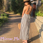 ＜Sサイズ２点即納＞【動画あり】ストライプバックオープンワンピース - select store mirror me＜Sサイズ２点即納＞【動画あり】ストライプバックオープンワンピース52693213mirror meselect store mirror me52693213【即納】S