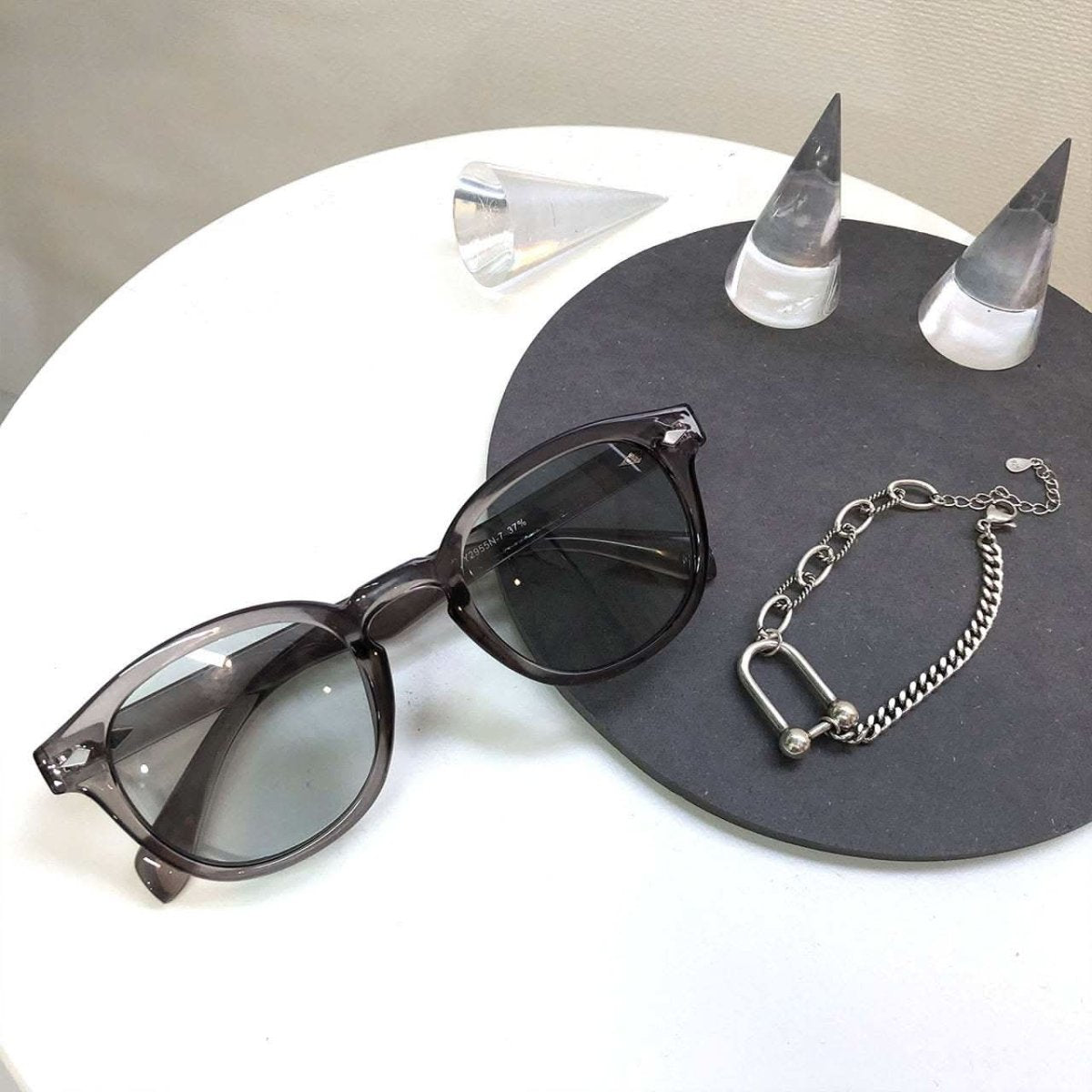 SALE【通常3,780▶︎3,402円】＜即納あり＞クリアアッシュグレーレンズサングラス - select store mirror meSALE【通常3,780▶︎3,402円】＜即納あり＞クリアアッシュグレーレンズサングラスmirror meselect store mirror meフリーサイズ