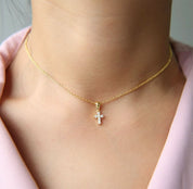 SALE【通常3,980▶︎3,582円＜ゴールド１点即納＞【シルバー925使用】ミニクロスジルコニア華奢ネックレス　３色展開 - select store mirror meSALE【通常3,980▶︎3,582円＜ゴールド１点即納＞【シルバー925使用】ミニクロスジルコニア華奢ネックレス　３色展開78795298mirror meselect store mirror me78795298【即納】ゴールド