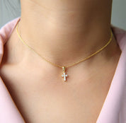 SALE【通常3,980▶︎3,582円＜ゴールド２点即納＞【シルバー925使用】ミニクロスジルコニア華奢ネックレス　３色展開 - select store mirror meSALE【通常3,980▶︎3,582円＜ゴールド２点即納＞【シルバー925使用】ミニクロスジルコニア華奢ネックレス　３色展開78795298mirror meselect store mirror me78795298【即納】ゴールド