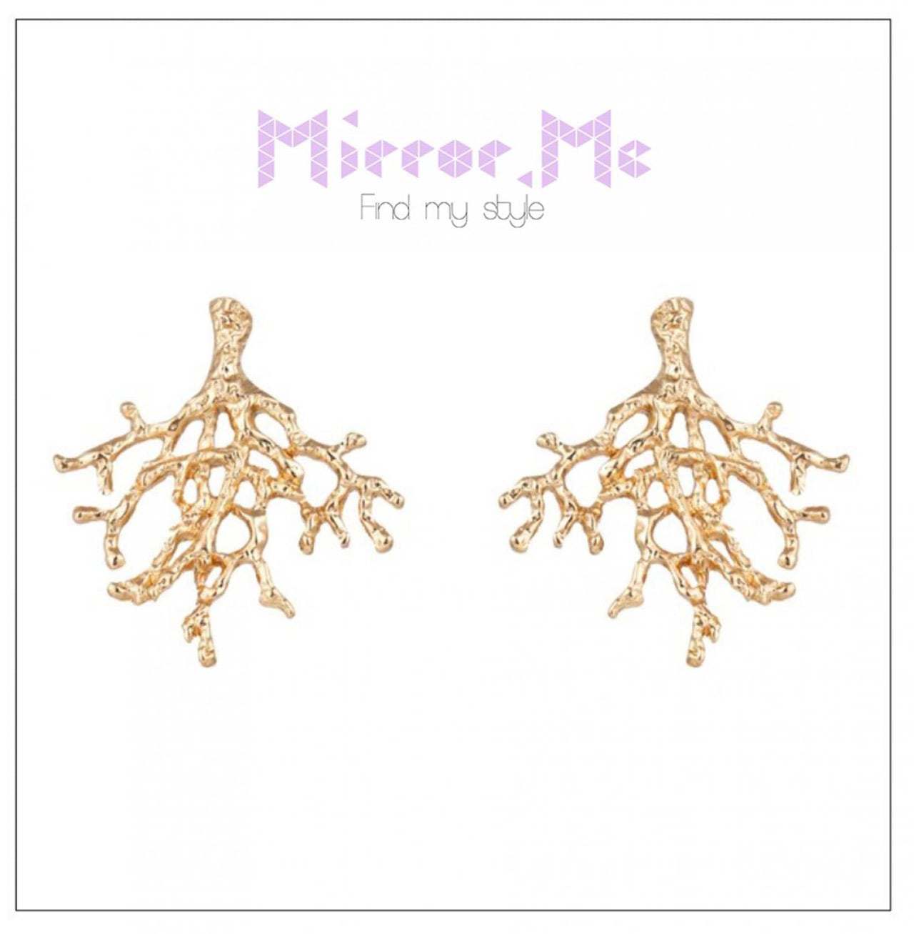 SALE【通常4,250▶︎3,825円】＜１点即納＞珊瑚スタッドゴールドピアス - select store mirror meSALE【通常4,250▶︎3,825円】＜１点即納＞珊瑚スタッドゴールドピアスmirror meselect store mirror meフリーサイズ