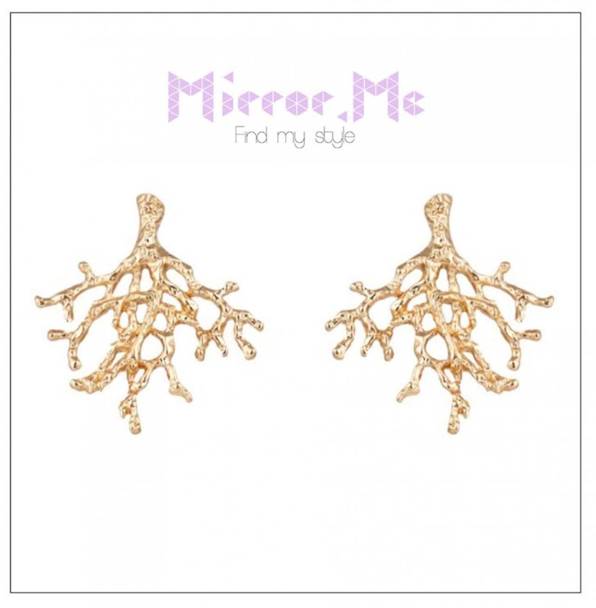 SALE【通常4,250▶︎3,825円】＜１点即納＞珊瑚スタッドゴールドピアス - select store mirror meSALE【通常4,250▶︎3,825円】＜１点即納＞珊瑚スタッドゴールドピアスmirror meselect store mirror meフリーサイズ