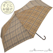 SALE【通常4,980▶︎4,482円】【即納残り１点】晴雨兼用ブラウンチェック柄２トーンカラー折り畳み傘 - select store mirror meSALE【通常4,980▶︎4,482円】【即納残り１点】晴雨兼用ブラウンチェック柄２トーンカラー折り畳み傘mirror meselect store mirror meフリーサイズ