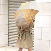 SALE【通常4,980▶︎4,482円】【即納残り１点】晴雨兼用ブラウンチェック柄２トーンカラー折り畳み傘 - select store mirror meSALE【通常4,980▶︎4,482円】【即納残り１点】晴雨兼用ブラウンチェック柄２トーンカラー折り畳み傘mirror meselect store mirror meフリーサイズ