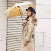 SALE【通常4,980▶︎4,482円】【即納残り１点】晴雨兼用ブラウンチェック柄２トーンカラー折り畳み傘 - select store mirror meSALE【通常4,980▶︎4,482円】【即納残り１点】晴雨兼用ブラウンチェック柄２トーンカラー折り畳み傘mirror meselect store mirror meフリーサイズ
