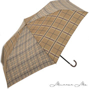 SALE【通常4,980▶︎4,482円】【即納残り１点】晴雨兼用ブラウンチェック柄２トーンカラー折り畳み傘 - select store mirror meSALE【通常4,980▶︎4,482円】【即納残り１点】晴雨兼用ブラウンチェック柄２トーンカラー折り畳み傘mirror meselect store mirror meフリーサイズ