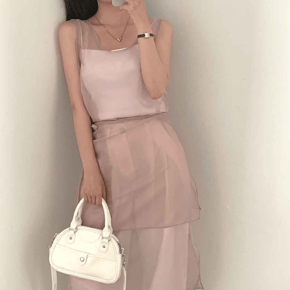 ベストワンピース - select store mirror meベストワンピースselect store mirror meselect store mirror meピンク