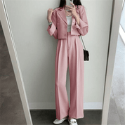 ストレートラインジャケットセットアップ - select store mirror meストレートラインジャケットセットアップselect store mirror meselect store mirror meピンク　S