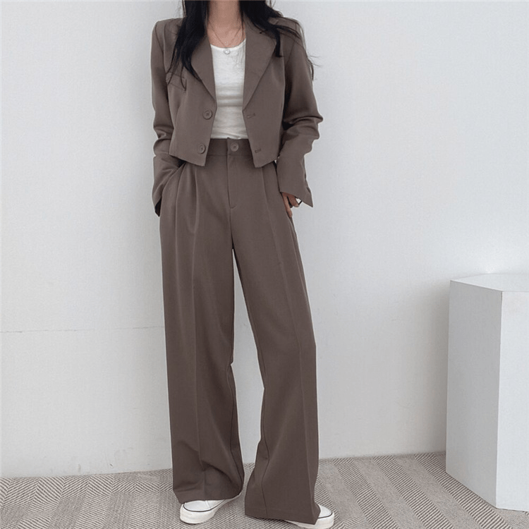 ストレートラインジャケットセットアップ - select store mirror meストレートラインジャケットセットアップselect store mirror meselect store mirror meピンク　S