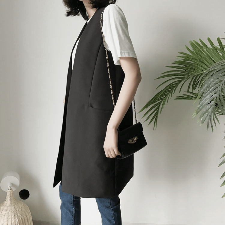 ロングベスト　ジャケット - select store mirror meロングベスト　ジャケットselect store mirror meselect store mirror meグレージュ　S