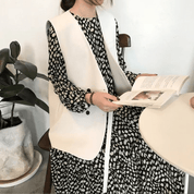 カジュアル　ダブル ブレスト ベスト　ジャケット - select store mirror meカジュアル　ダブル ブレスト ベスト　ジャケットselect store mirror meselect store mirror meブラックベージュ　S
