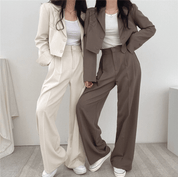 ストレートラインジャケットセットアップ - select store mirror meストレートラインジャケットセットアップselect store mirror meselect store mirror meピンク　S